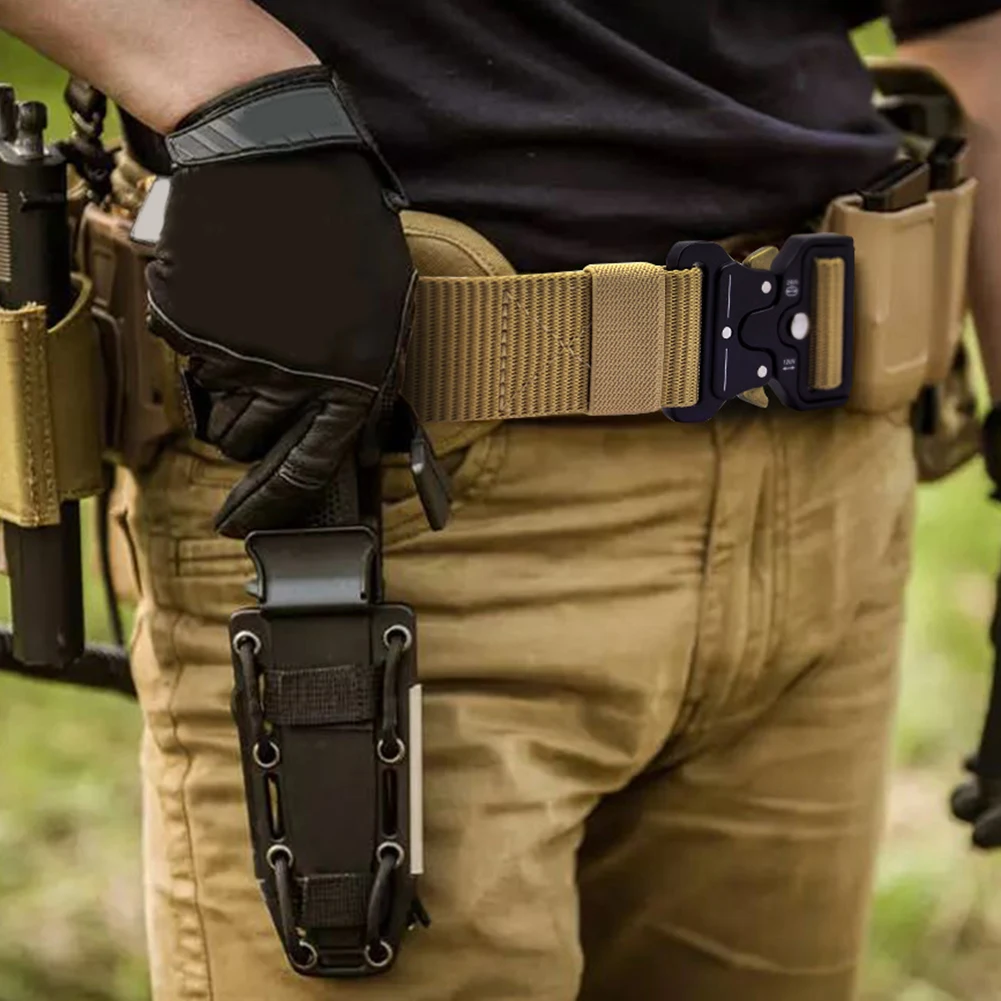 

Nylon Waist Belts with Quick Release Buckle Hook Outdoor Hunting Waist 1000D nylon Molle Pouch Military Buckle