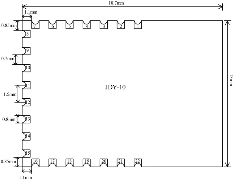 Модуль передачи последовательного порта bluetooth 2 шт./лот JDY10 совместимый с CC2541 slave |