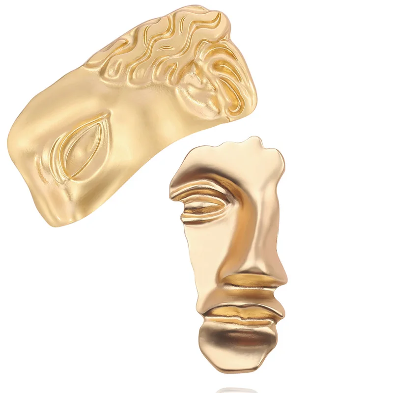 

Fashion Jewelry Punk Goyhic Half Face Brooches For Women And Men