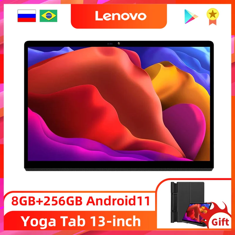 Lenovo tablet pc yoga pad pro tab 13 versão global xiaoxin almofada comprimidos YT-K606F sd870 13 polegada ips 8gb ram 256gb rom android 11