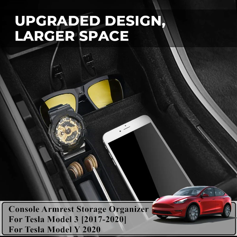 Автомобильная центральная консоль для Tesla Model 3 и Y 2017 2018 2019 2020 аксессуары