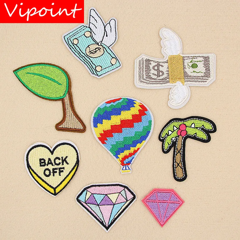 Випоинт вышивка деревья алмазные патчи доллар Любовь Сердце значки аппликации