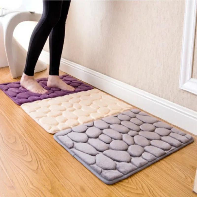 40*60 см коралловый флис для ванной комнаты пена с эффектом памяти набор ковриков