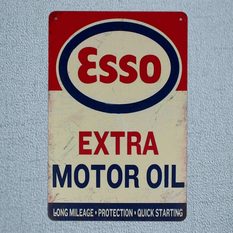 

Motor Oil Garage Vintage Tin SignMetal Plate For Wall Pub Cafe Home Art Decor Iron Poster Cuadros A-3028
