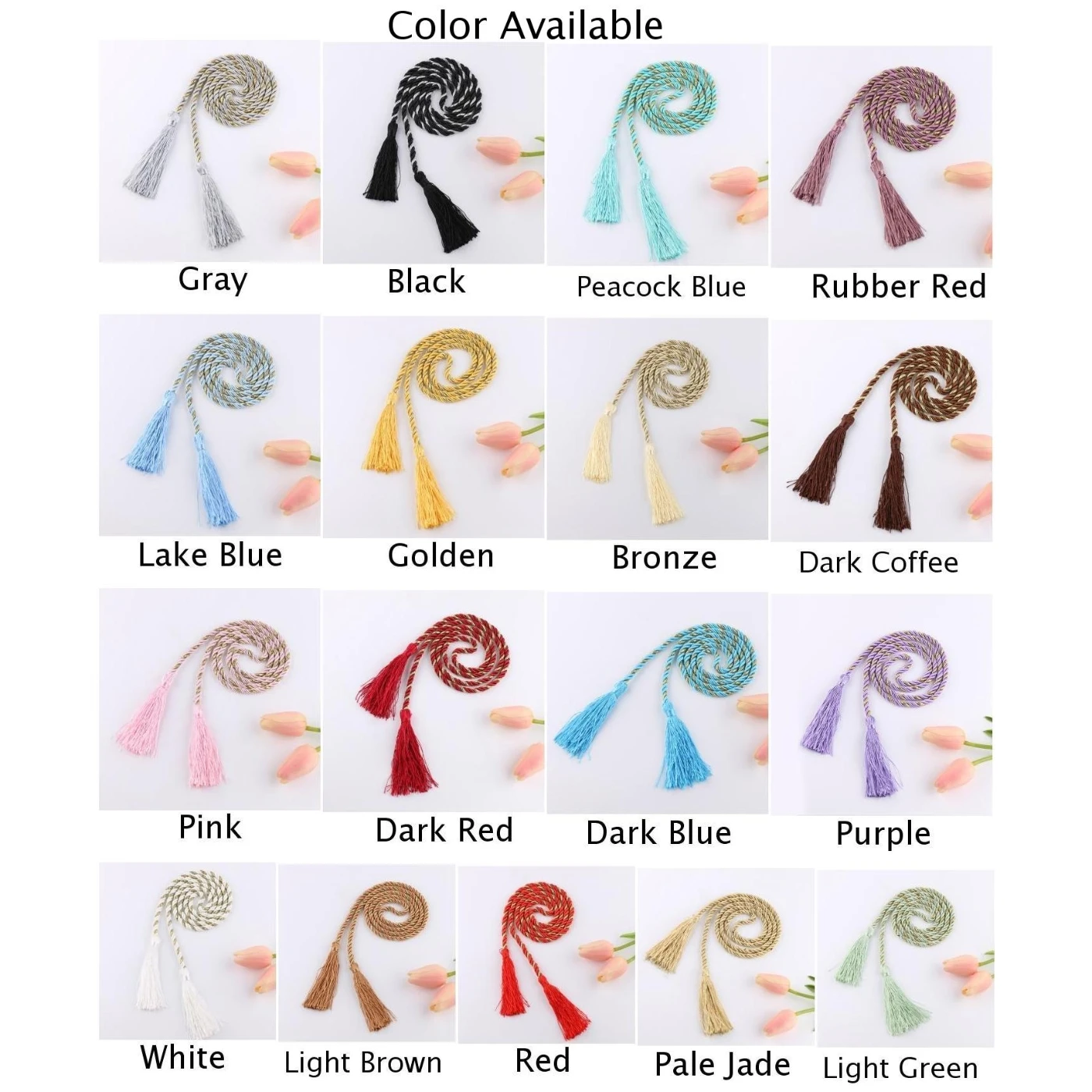 One Pair 135 Cm Curtain Tie Backs Tassel Rope Living Room Bedroom Decoration Cortinas Con Flecos Atados | Дом и сад