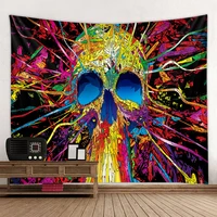 2020 mandala space skull robot printed tapestry wall decoration cloth beach towel soft and comfortable