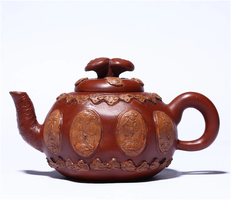 

Yixing Purple Clay Teapot Handmade Teapot Raw Ore Clear Cement Ganoderma Lucidum Teapot Kungfu Tea Set Teapot Household Teapot