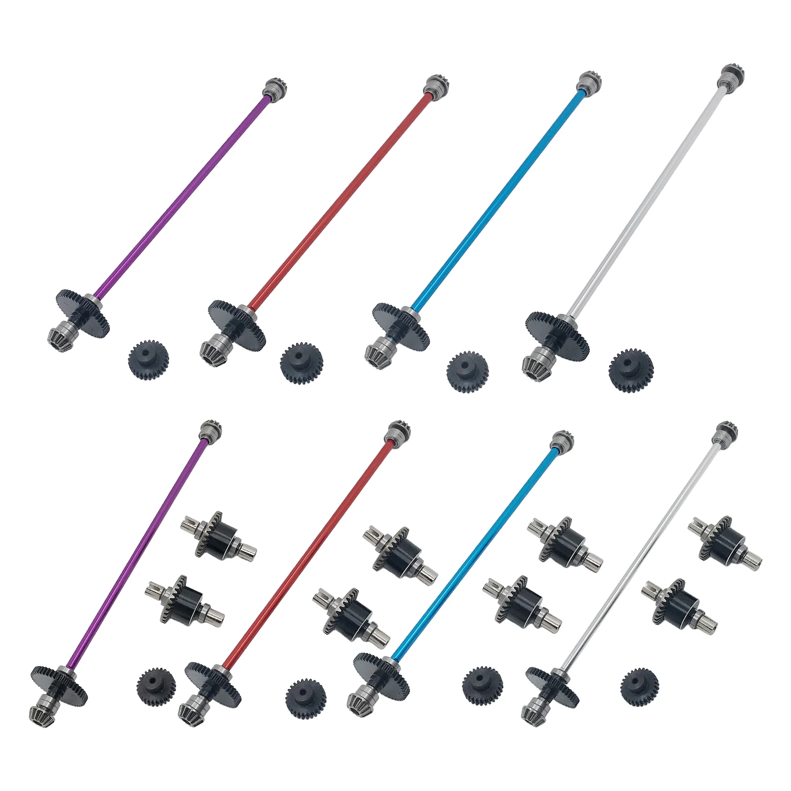 Eje de conectores de Metal para WLtoys 124018, accesorios-0