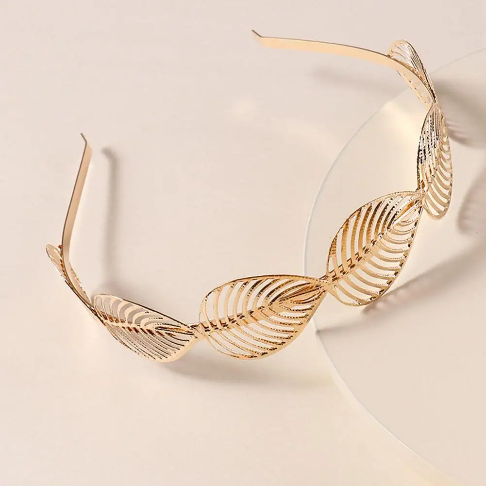 Повязка для волос в стиле ретро женщин модная свадебная металлическая повязка на