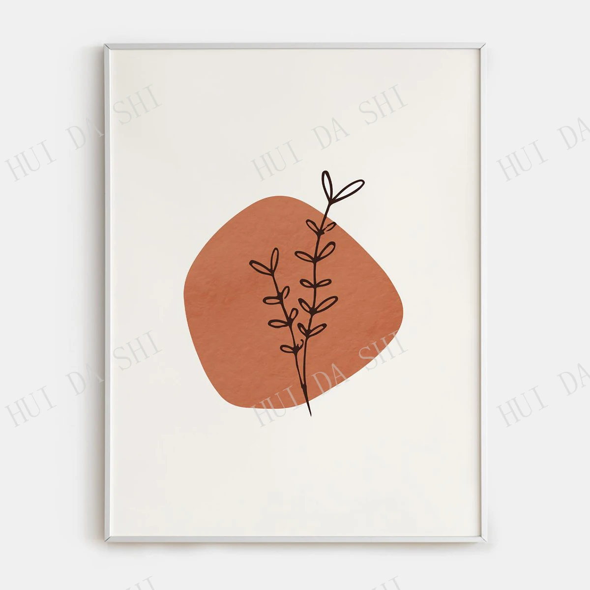

Spring Florals, Line Art Flower Print, Abstract, Modern Wall Art, Mid Century, Vintage Botanical Abstract, Lithograph