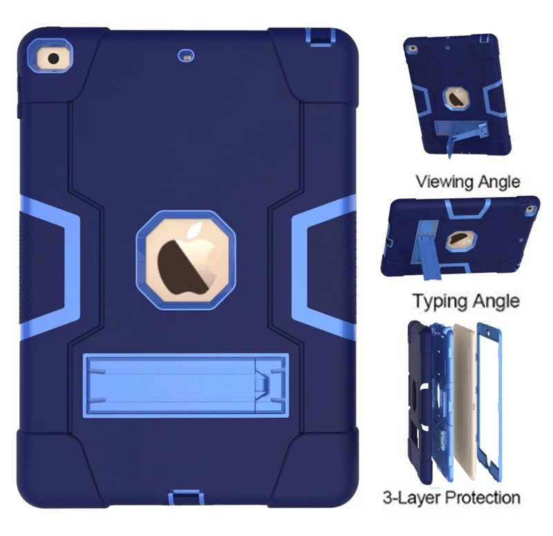 

Back Case for iPad 10.2 7th Gen A2198 A2200 10.2" Tablet Funda Capa Heavy Armour Shockproof Silicone Cover for Kid ipad 10.2+Pen