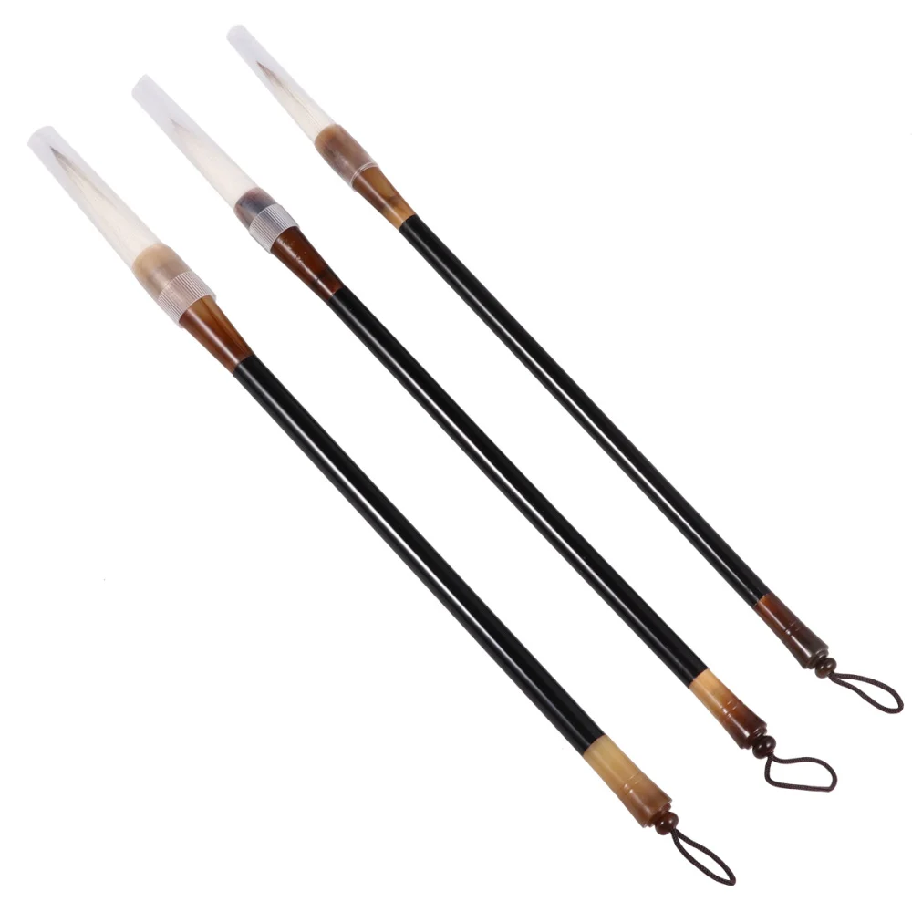 

3Pcs Durable Wolf Hair Chinese Caligraphy Kanji Japanese Sumi Drawing Brush