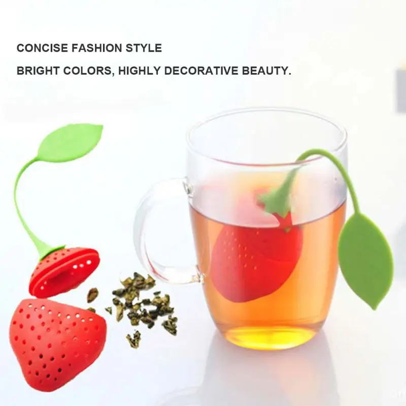

Silicone Kitchen Tea Filter Tea Fruit Infuser Drinking Tool Tea Infuser Strainer Maker Gadget Press Tea&Coffee Strainer Brewing