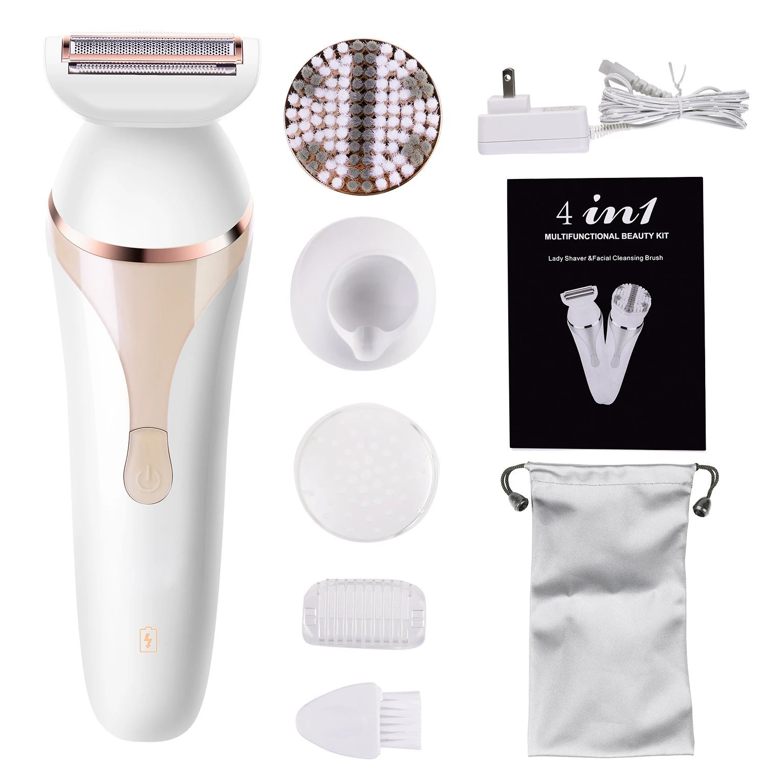 

Electric Epilator Hair Removal trimmer 5 in1 Depilator Rechargeable Women Lady's Shaver Female Shaver Foot Skin Care Massage