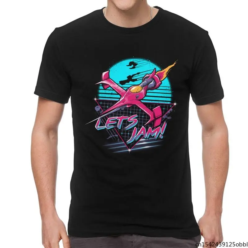 

Men's Rad Space Cowboy Bebop Jet Graphic Anime Fans Gift Round Neck Short Sleeve Hip Hop T Shirt