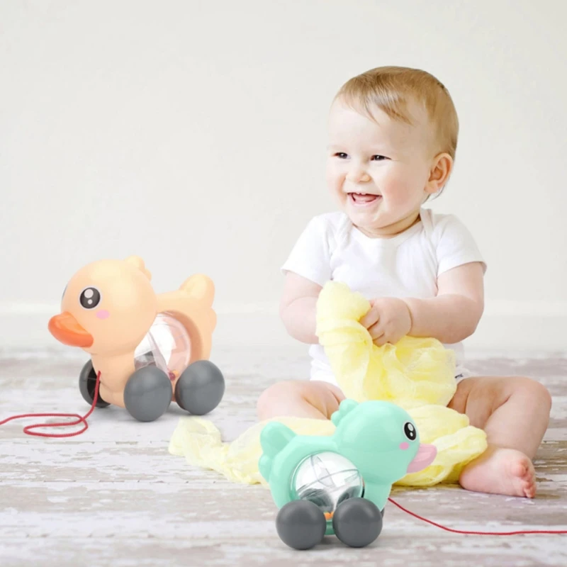 Вытяните вдоль прокатки животного &quotДональд Дак&quot модель игрушка тянуть и