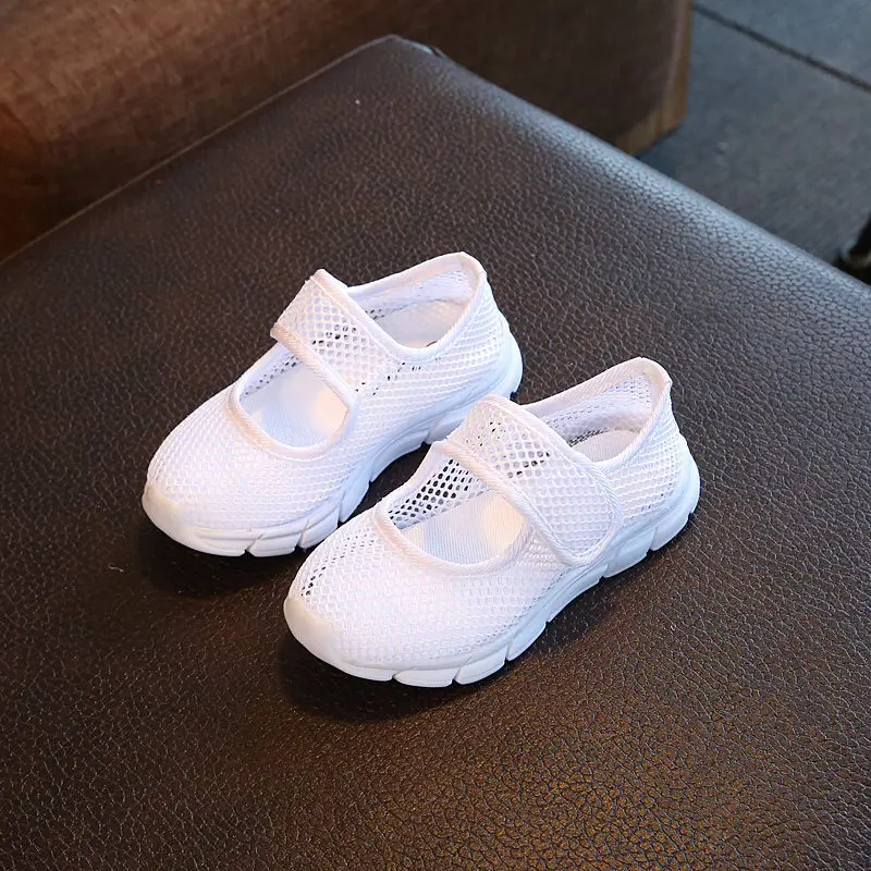Hot Sale Fashion Kids Shoes Boys Girls Casual Air Mesh Cut-outs Breathable Children's Sneakers Candy Color High Quality | Детская