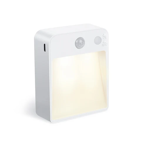Светодиодный ночник с пассивным инфракрасным датчиком движения, двойная Индукционная Автоматическая настенная лампа с USB-портом для дома, детской, гостиной, спальни, прикроватный светильник