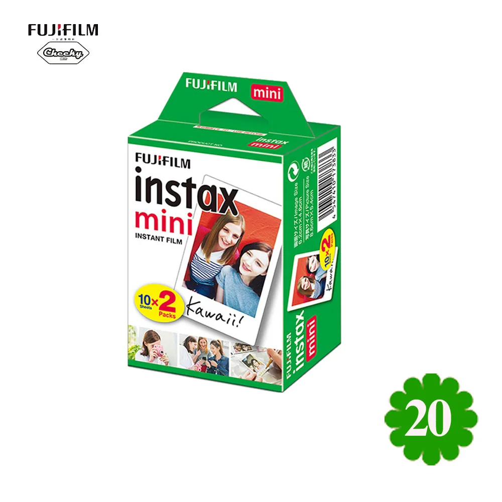 Оригинальная фотопленка fujifilm Instax Mini 20 листов белая фотобумага фотоальбом