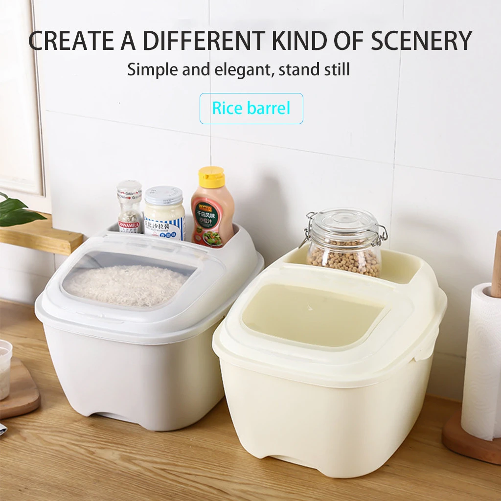 Пластиковый герметичный влагостойкий ящик для хранения Кухонный Контейнер риса
