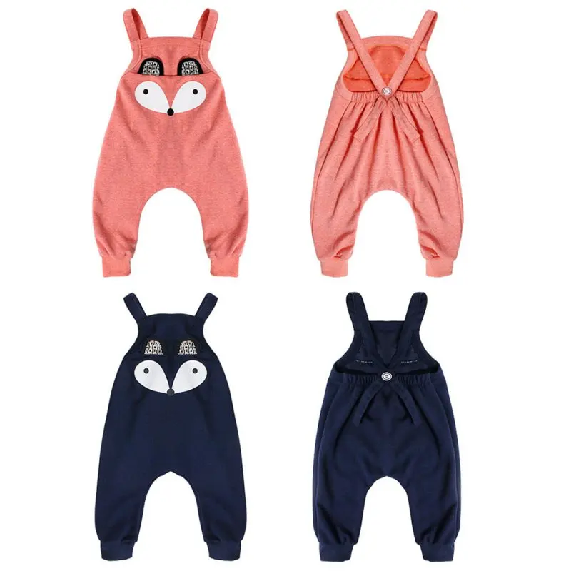 Младенческие штаны для новорожденных детские на лямках маленьких девочек и