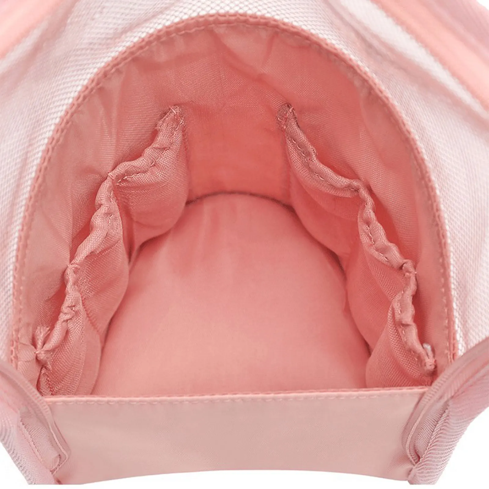 

Travel Cosmetic Bag, Portable Sheer Mesh Patchwork Toiletry Bag Makeup Tool Storage Pouch with Handle