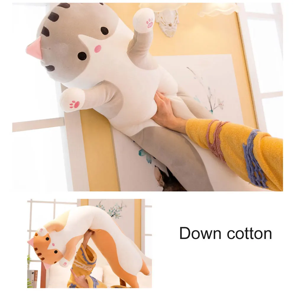 

Cute Plush Cats Doll Soft Stuffed Kitten Pillow Doll Toy Gift for Kids Girlfriend GQ