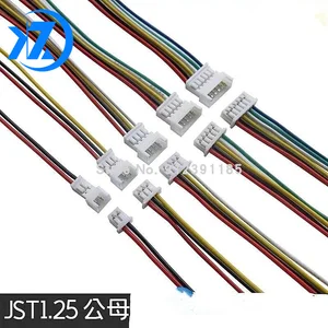 20PCS 10 Pair Micro JST 1.25 MM 2P 3P 4P 5P 6PIN Male Female Plug Connector With Wire Cables terminal 150mm 28AWG