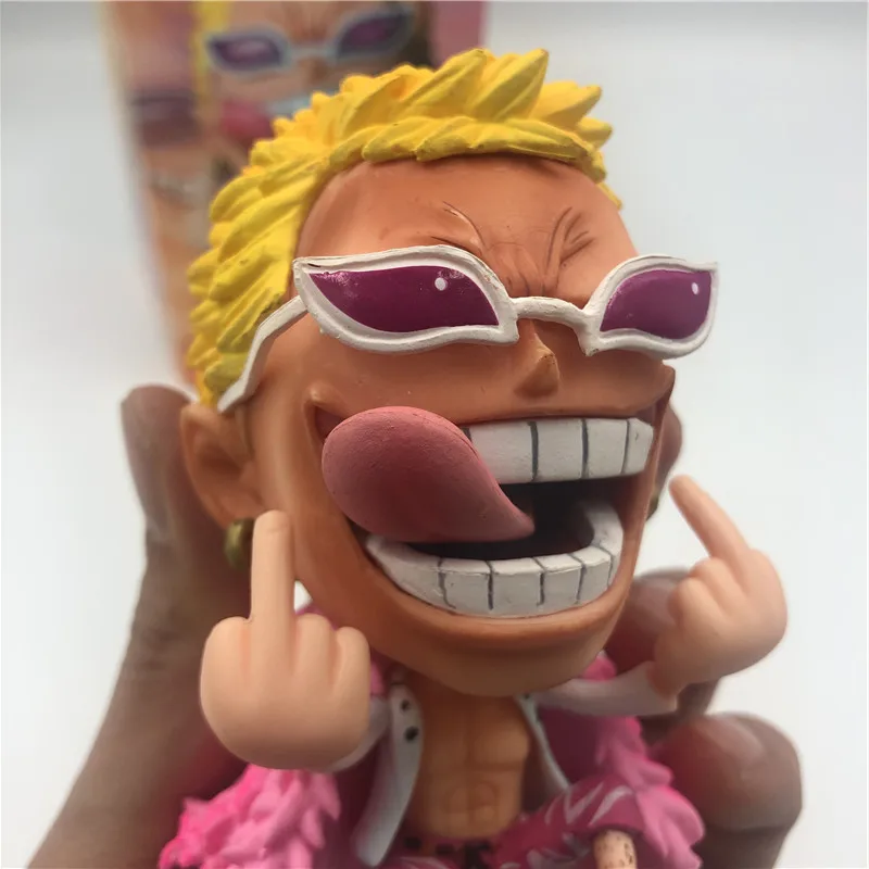 Донкиксот Doflamingo Q сидящий презерват Ver. ПВХ Фигурки Luffy Fighter коллекционные модели 11
