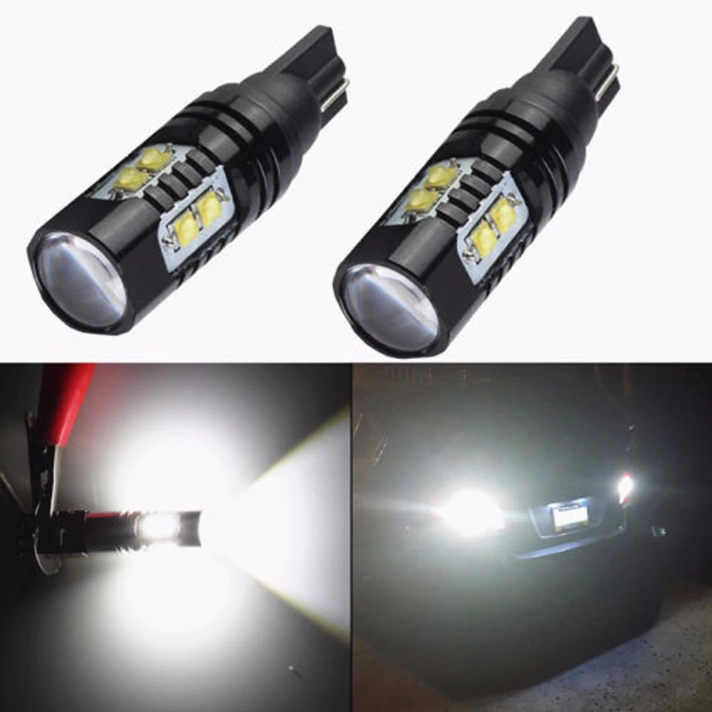 

1pair Led Fog Lights 12-24v T10 6000k 50w Led Chipset 700lm Bulb Used Car Interior Dome Interior Door Lamp License Plate Lamps