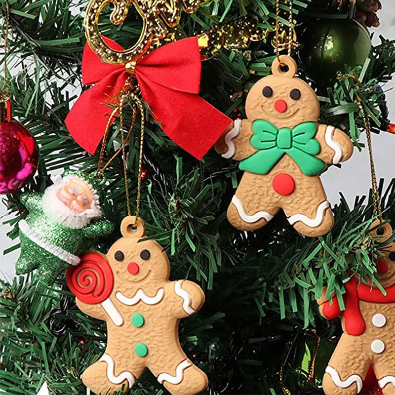 

Gingerbread Man New Year Ornaments Children's Day Snowflake Christmas Tree Decorations Birthday Party Cute Gift Festival Kid Toy