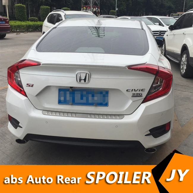 Для HONDA Civic спойлер 2016-2018 civic Высокое качество ABS Материал заднее крыло автомобиля