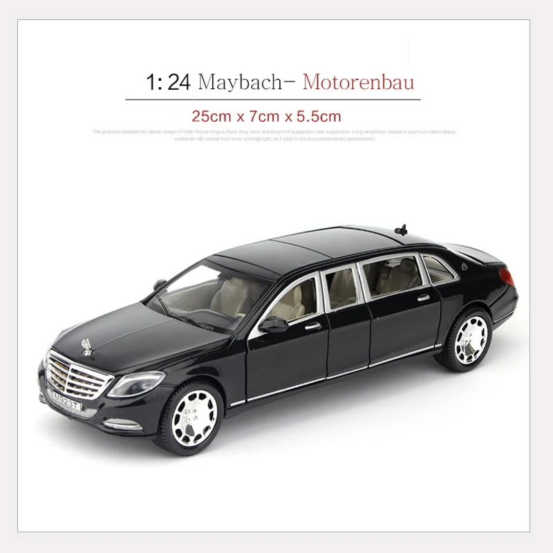 XLG 1:24 литая под давлением S600 красный черный высокий симулятор модель автомобиля