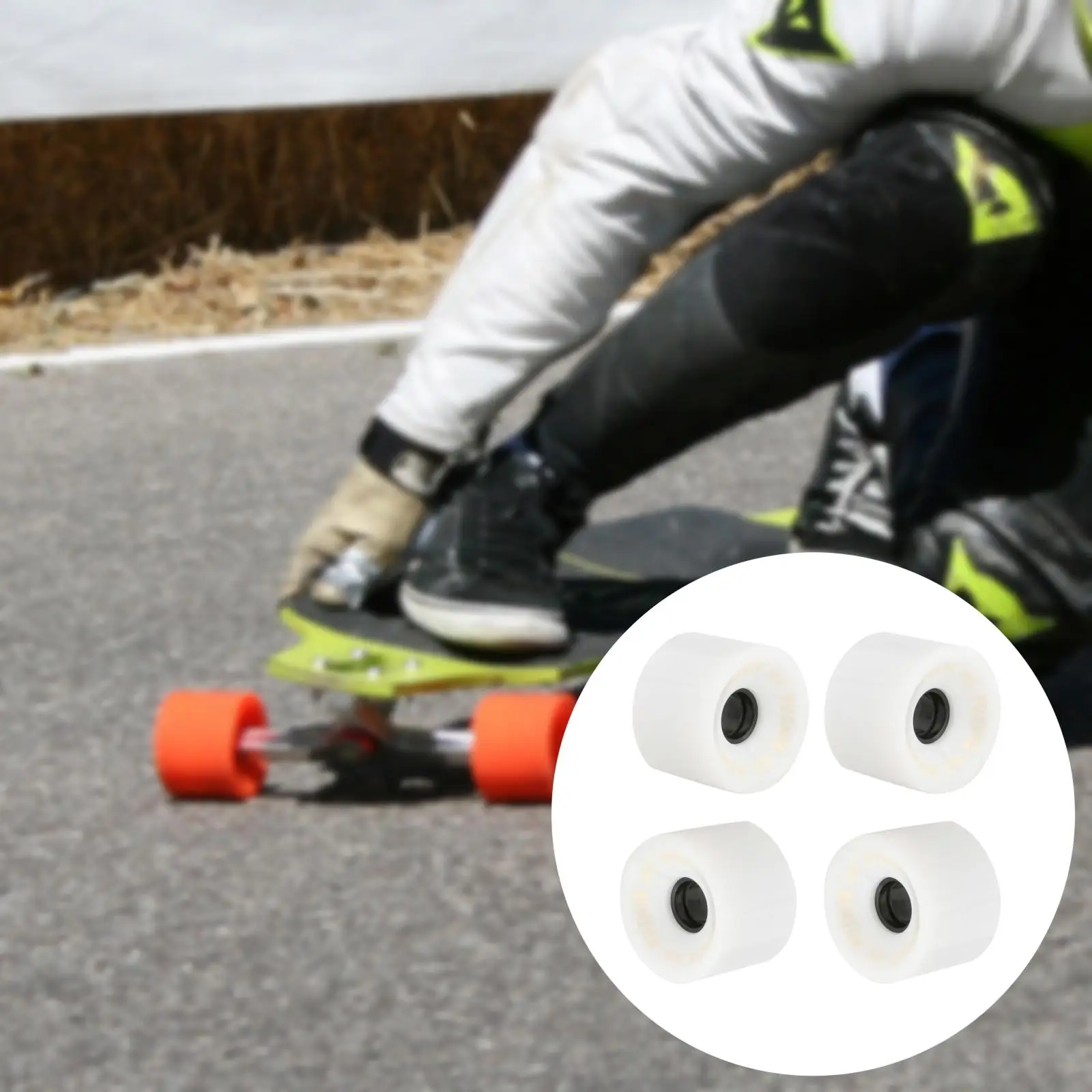 Набор из 4 колесиков для скейтборда и Лонгборда 70 мм 82a полиуретановая мини-улица