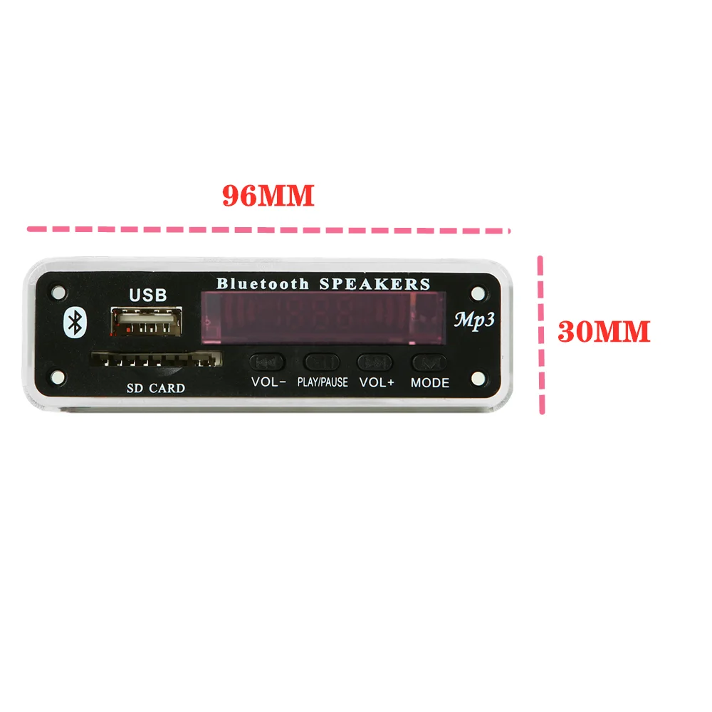 Bluetooth 5 0 SD USB FM Aux Радио MP3 плеер встроенный Автомобильный Hands free декодер плата