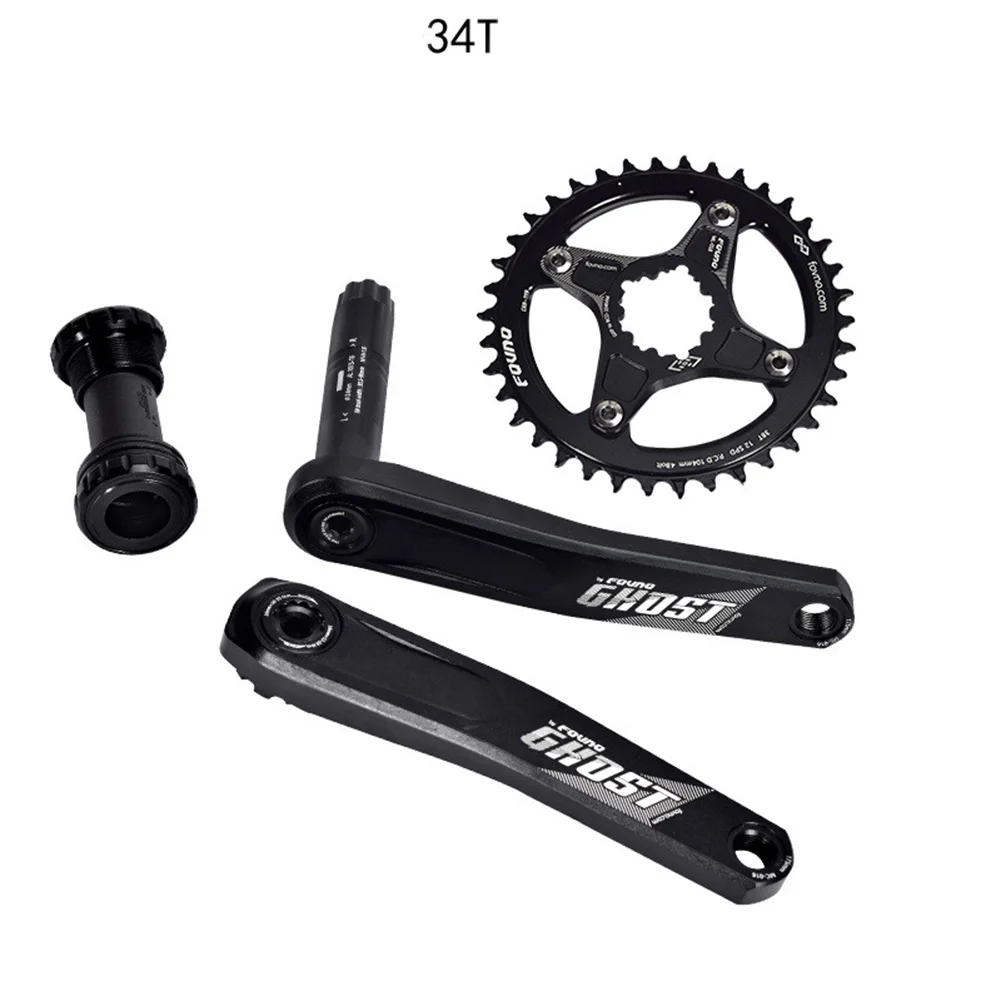 

175MM MTB Bike Bicycle Crank 104 BCD Aluminum Alloy CNC Ultra Light Integrated Crankset 32T 34T 36T 38T Chainring Bottom Bracket