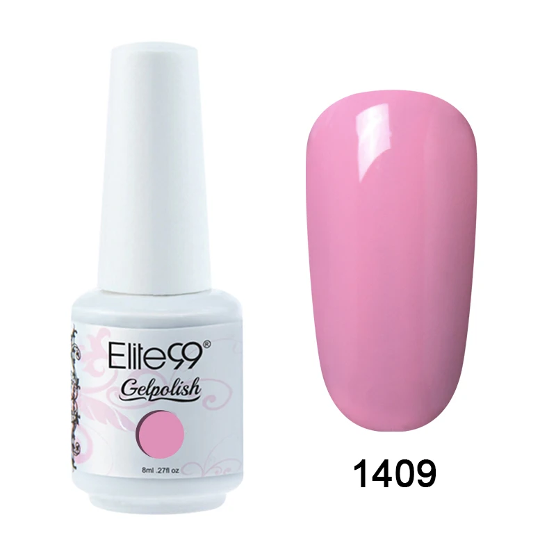 1409 Elite99 8 мл Гель-лак для ногтей Vernis Полупостоянный лак для ногтей УФ-гель лак для ногтей эмаль для маникюра Лак для ногтей - Цвет: 1409