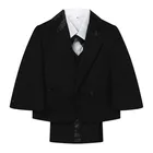 Строгий костюм для маленьких мальчиков, одежда для маленьких мальчиков, комплект из 5 предметов для маленьких мальчиков джентльменская бабочка, 3285