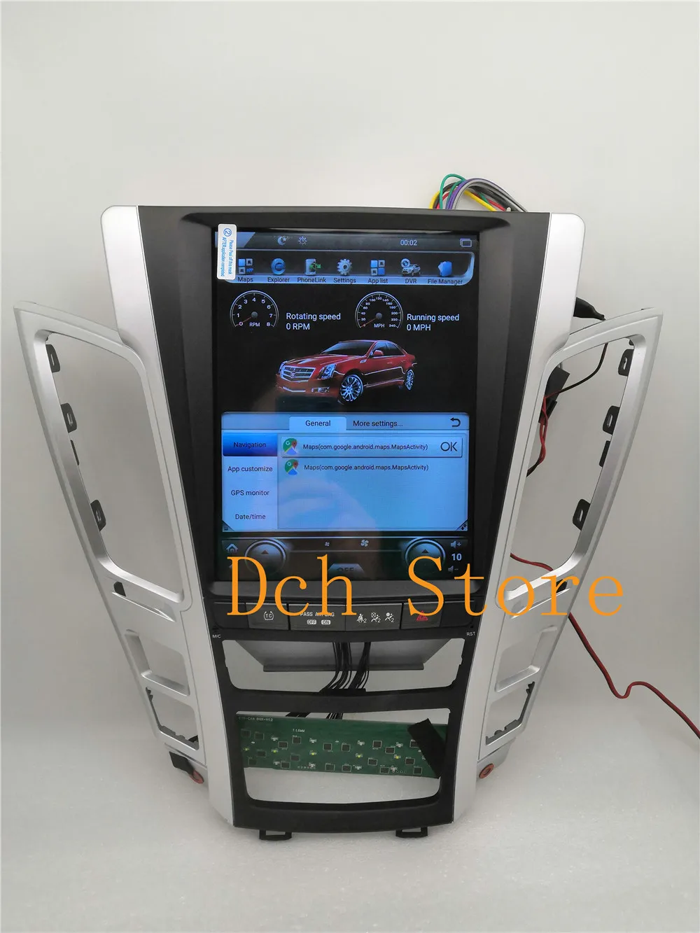 10,4 дюймов вертикальный экран Tesla стиль Android 8,1 автомобильный dvd-плеер gps для Cadillac старый CTS 2007-2012 навигация Радио стерео px6