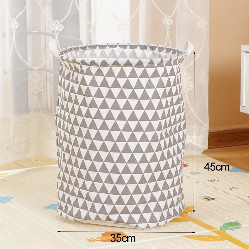 Gray triangle ONEUP большая корзина для хранения белья Водонепроницаемая грязная одежда корзина для игрушек корзина для стирки грязная одежда корзины для хранения мелочей коробка - Цвет: Gray triangle