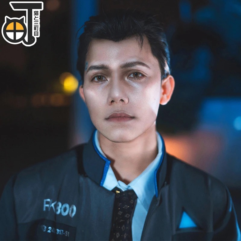 Игра Детройт: стать человеком Косплей Коннор RK800 костюмы униформа полный