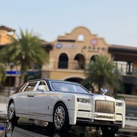 124 rolls royce phantom alloy car model diecasts toy vehicles metal car model collection simulation sound light kids toy gift