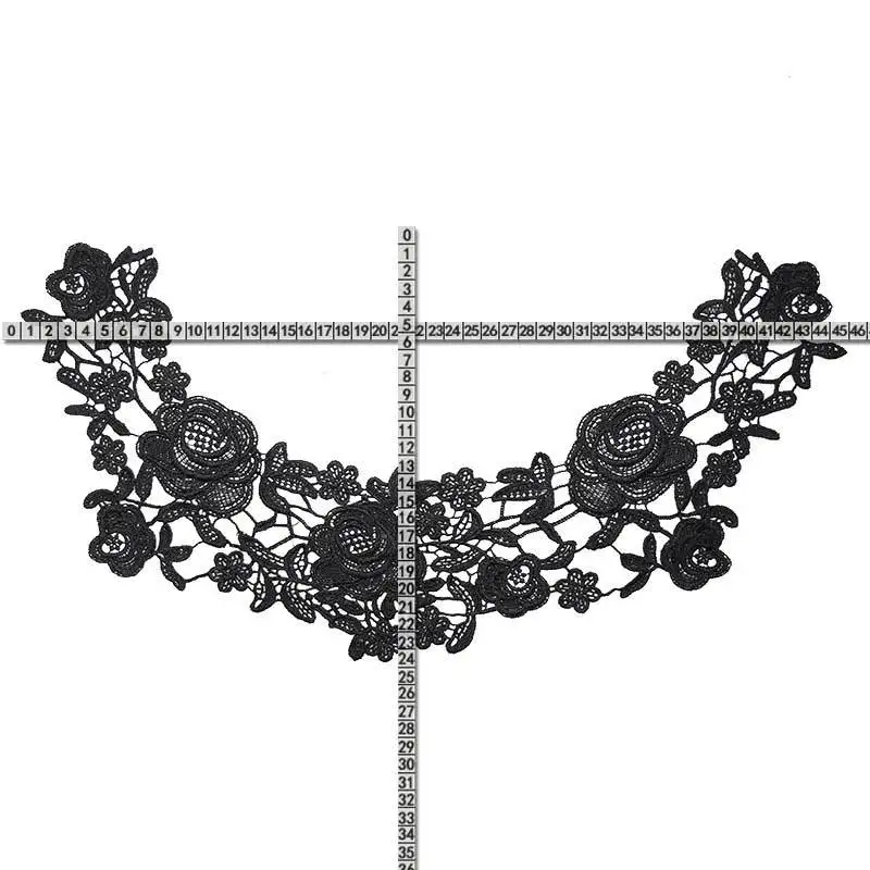 Водорастворимый кружевной воротник Цветочная вышивка корсажный цветок