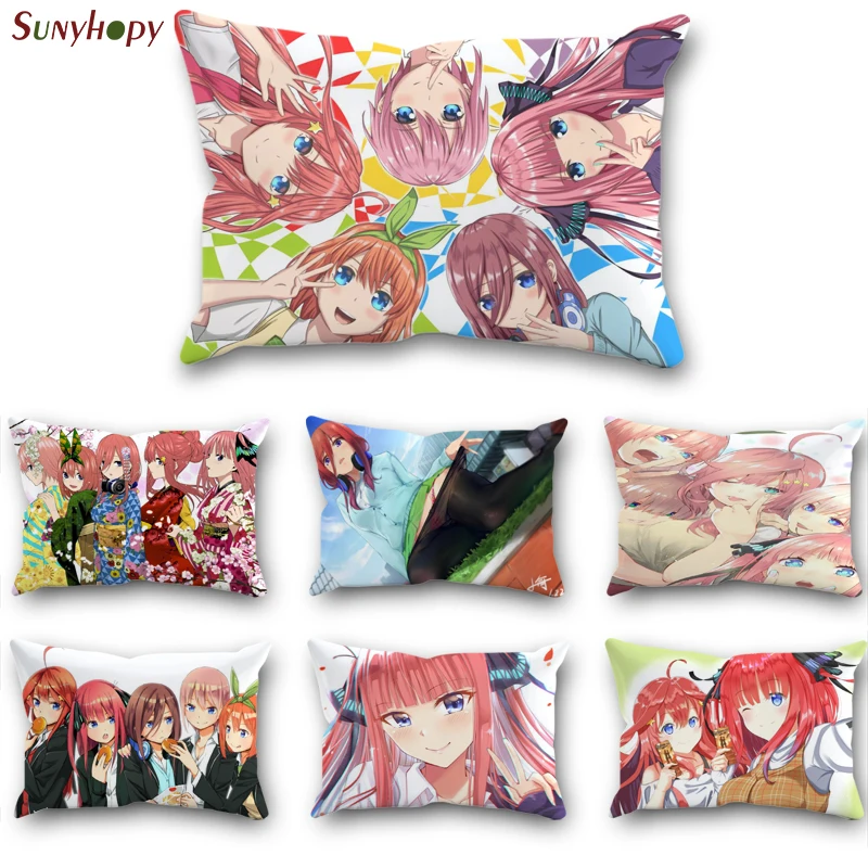 

Custom The Quintessential Quintuplets Popular Hot Sale Pillowcase Zippered Pillow ​Bedroom Home Office Decorative 0804WJY