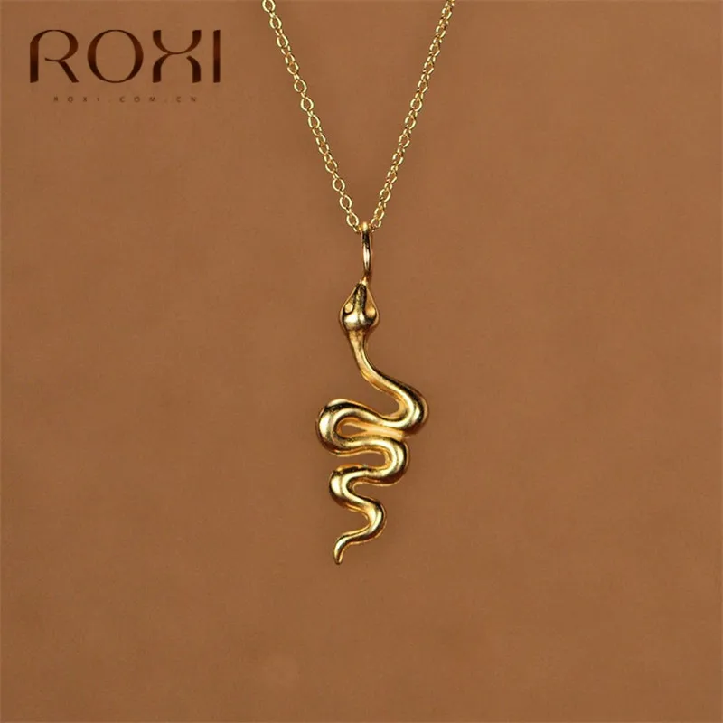 Женское Ожерелье цепочка ROXI ожерелье с медальоном в виде змеи колье чокер из