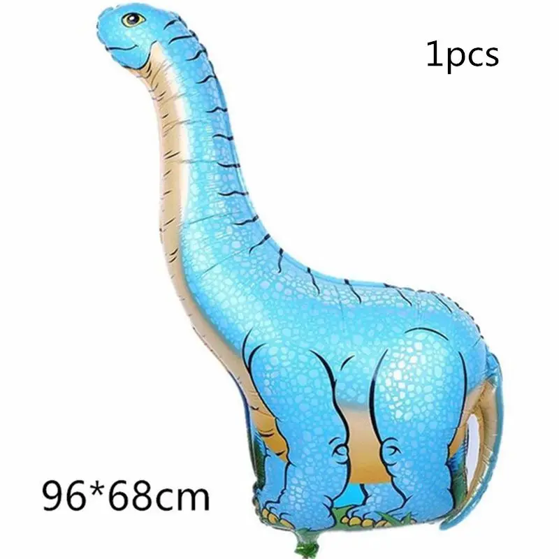 1pcs balloon 6 и 5 шт. большой динозавр фольги шарики, День подарков будущей матери день рождения Юрского мира украшения воздушный шар в форме животного дети подарок Globos - Цвет: 1pcs balloon