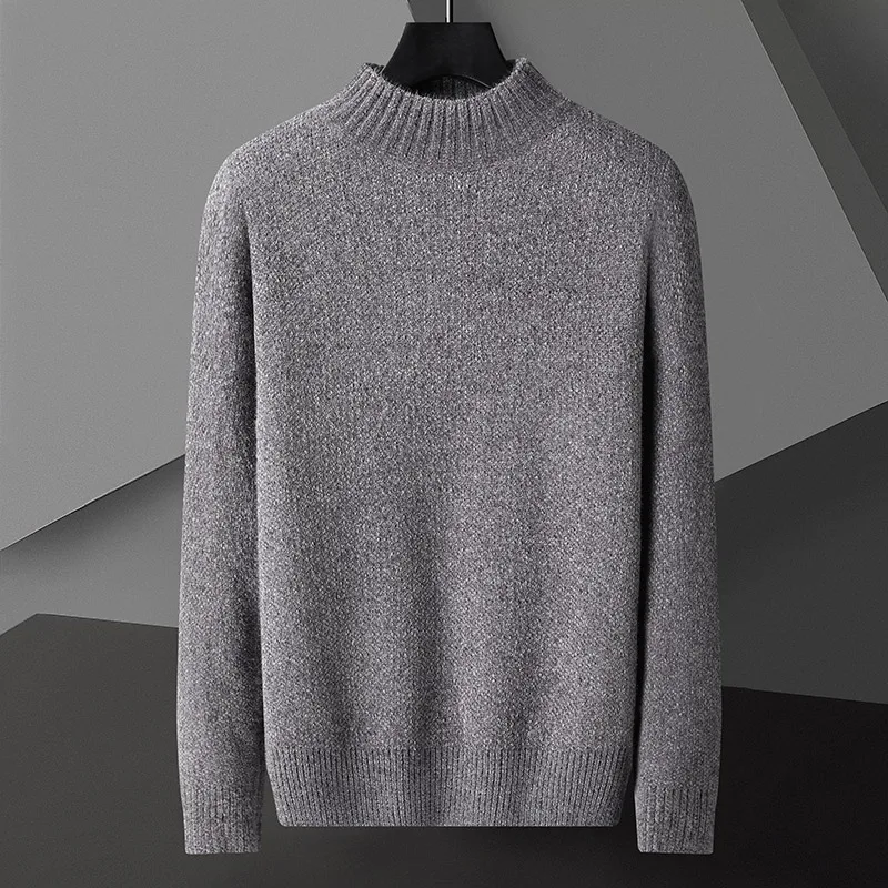 Новинка Осень-зима Однотонный свитер Джокера Мужской пуловер Повседневный
