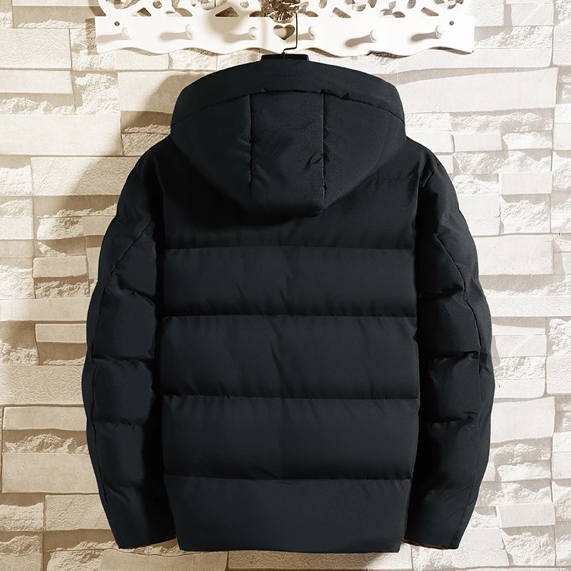 Мужская зимняя куртка с хлопковой подкладкой, повседневная Толстая теплая парка с капюшоном, верхняя одежда, 2021 от AliExpress RU&CIS NEW