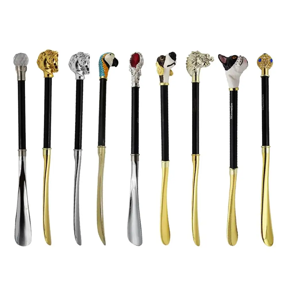 Металлический рожок для обуви с гибкой длинной ручкой подъемник деревянной