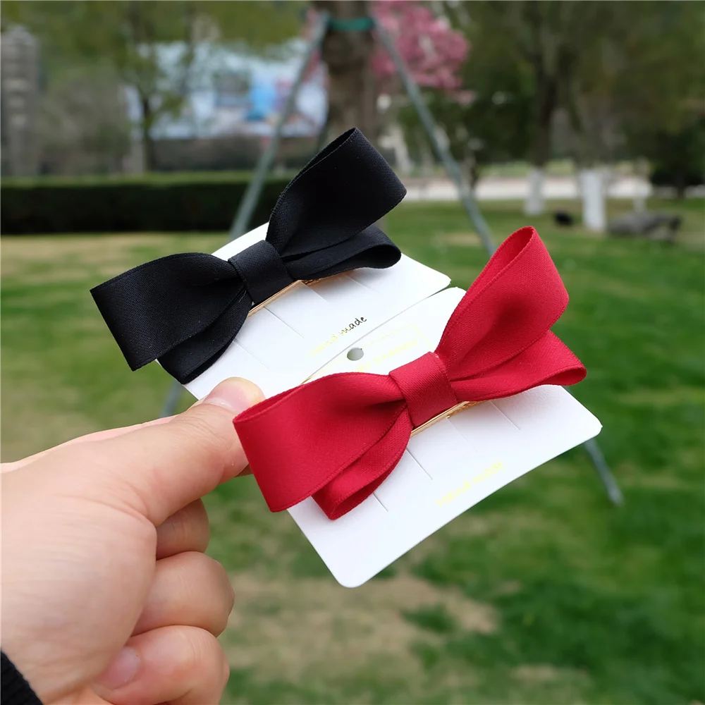 2 шт./компл. Классическая модная заколка для волос с бантом девочек Корейский
